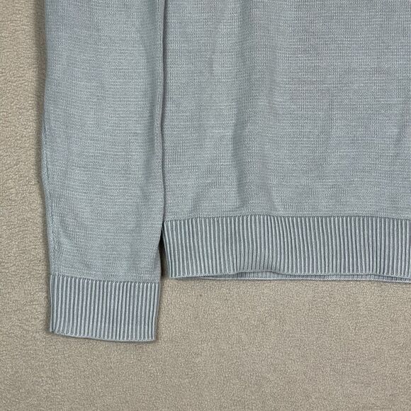 Buck‎ Mason Sweater Mens S Mint Slim Fit Crew Neck Jersey Knit Ribbing Hem - Picture 8 of 11
